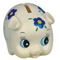 Rubber Daisy Piggy Bank